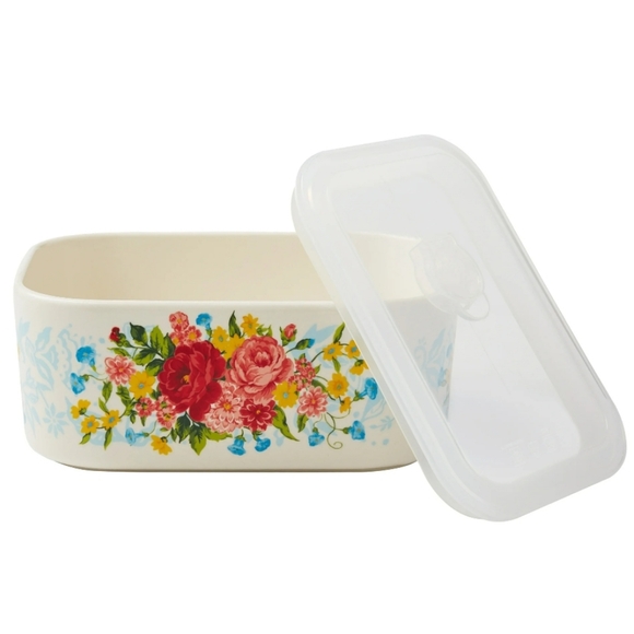 ❤️ New Pioneer Woman Sweet Rose Rectangle Nesting Bowls Set - Picture 5 of 10